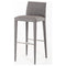 Stools Bar Stools - 38" Grey Fabric and Metal Bar Stool HomeRoots