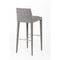 Stools Bar Stools - 38" Grey Fabric and Metal Bar Stool HomeRoots