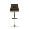 Stools Bar Stools - 43" Black Leatherette, Veneer, and Steel Bar Stool HomeRoots
