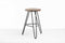 Stools Bar Stools For Sale - 12" X 12" X 24" Charcoal Ash Wood And Steel Round Counter Bar Stool HomeRoots
