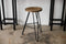 Stools Bar Stools For Sale - 12" X 12" X 24" Charcoal Ash Wood And Steel Round Counter Bar Stool HomeRoots