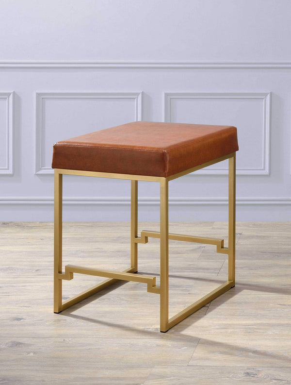 Stools Bar Stools For Sale - 19" X 19" X 25" Light Brown Polyurethane Counter Height Stool (1Pc) HomeRoots