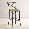 Stools Bar Stools For Sale - 19" X 19" X 45" Java Iron/Wood Bar Stool HomeRoots