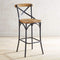 Stools Bar Stools For Sale - 19" X 19" X 45" Java Iron/Wood Bar Stool HomeRoots