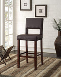 Stools Bar Stools For Sale - 19" X 20" X 45" Black And Espresso Attractive Bar Chair HomeRoots