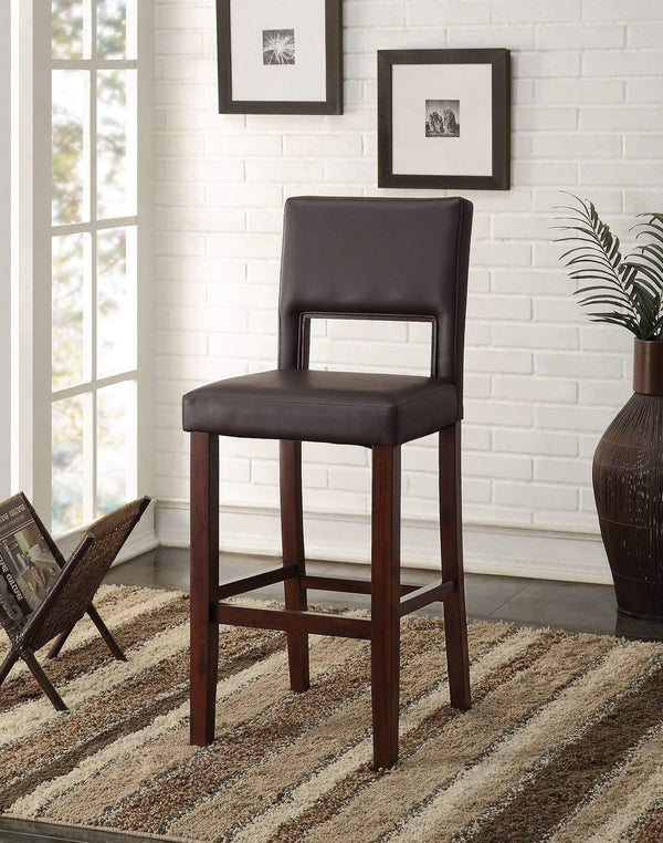 Stools Bar Stools For Sale - 19" X 20" X 45" Black And Espresso Attractive Bar Chair HomeRoots