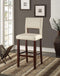 Stools Bar Stools For Sale - 19" X 20" X 45" White And Espresso Attractive Bar Chair HomeRoots