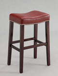 Stools Bar Stools For Sale - 20" X 15" X 30" 2pc Red And Espresso Bar Stool HomeRoots