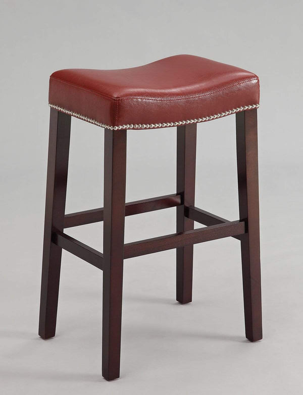 Stools Bar Stools For Sale - 20" X 15" X 30" 2pc Red And Espresso Bar Stool HomeRoots