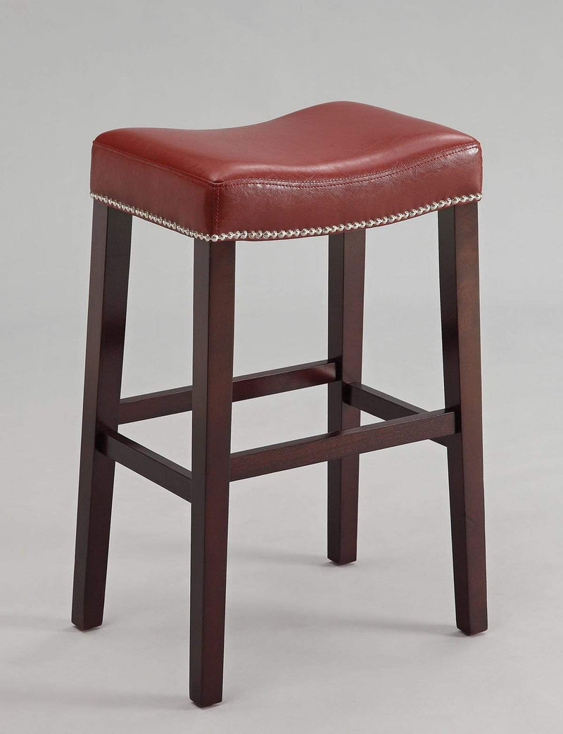 Stools Bar Stools For Sale - 20" X 15" X 30" 2pc Red And Espresso Bar Stool HomeRoots
