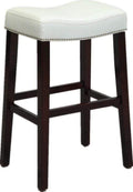 Stools Bar Stools For Sale - 20" X 15" X 30" 2pc White And Espresso Bar Stool HomeRoots