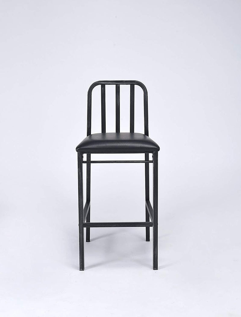 Stools Bar Stools For Sale - 20" X 19" X 41" 2pc Black And Antique Black Bar Chair HomeRoots