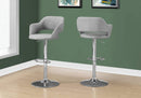 Stools Bar Stools For Sale - 21" x 22.5" x 36" Grey, Foam, Metal, Polyester - Barstool HomeRoots