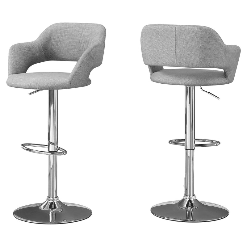 Stools Bar Stools For Sale - 21" x 22.5" x 36" Grey, Foam, Metal, Polyester - Barstool HomeRoots