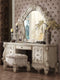 Stools Bar Stools For Sale - 22" X 22" X 19" Ivory Fabric Vanity Stool HomeRoots