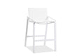 Stools Bar Stools For Sale - 22" X 26" X 39" White Stainless Steel Bar Stool HomeRoots