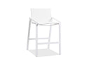 Stools Bar Stools For Sale - 22" X 26" X 39" White Stainless Steel Bar Stool HomeRoots