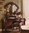 Stools Bar Stools For Sale - 25" X 20" X 28" Cherry Fabric Vanity Stool HomeRoots