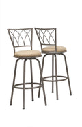 Stools Bar Stools For Sale - 43" x 43" x 86" Espresso, Metal, Foam, Micro-Suede - Barstool 2pcs HomeRoots