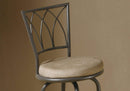 Stools Bar Stools For Sale - 43" x 43" x 86" Espresso, Metal, Foam, Micro-Suede - Barstool 2pcs HomeRoots