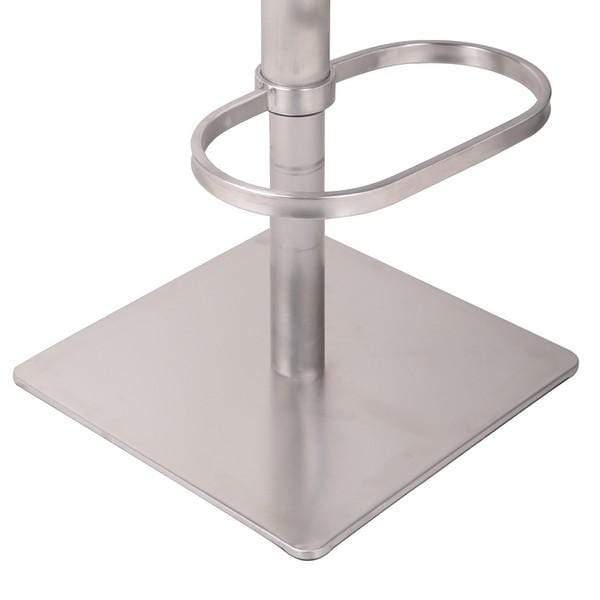Stools Bar Stools - Modern Armless Low Wooden Back Swivel Adjustable Stainless Steel Barstool HomeRoots