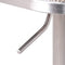 Stools Bar Stools - Modern Armless Low Wooden Back Swivel Adjustable Stainless Steel Barstool HomeRoots