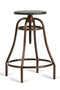 Stools Bar Stools - Modrest Fritch Modern Black & Bronze Bar Stool HomeRoots