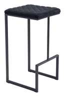 Stools Cheap Bar Stools - 15" x 15.4" x 29.5" Black, Velvet, Steel & Plywood, Barstool HomeRoots