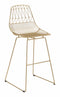 Stools Cheap Bar Stools - 22" x 22" x 43.5" Gold, Steel, Bar Chair - Set of 2 HomeRoots