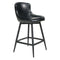 Stools Counter Height Bar Stools - 18.7" X 19.1" X 38.2" Black Swivel Barstool HomeRoots