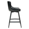 Stools Counter Height Bar Stools - 18.7" X 19.1" X 38.2" Black Swivel Barstool HomeRoots