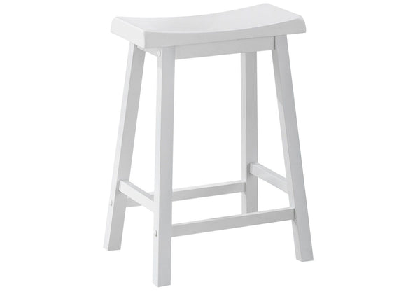 Stools Counter Height Bar Stools - 27'.5" x 35" x 48" White, Solid Wood, Mdf - Barstool HomeRoots