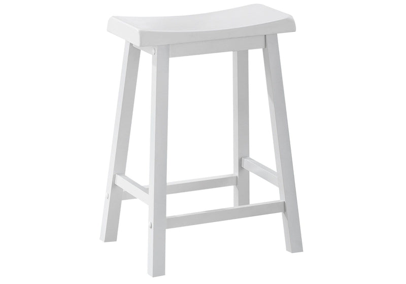 Stools Counter Height Bar Stools - 27'.5" x 35" x 48" White, Solid Wood, Mdf - Barstool HomeRoots