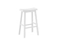 Stools Counter Height Bar Stools - 30'.5" x 35" x 58" White, Solid Wood, Mdf - Barstools 2pcs HomeRoots