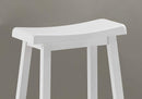 Stools Counter Height Bar Stools - 30'.5" x 35" x 58" White, Solid Wood, Mdf - Barstools 2pcs HomeRoots