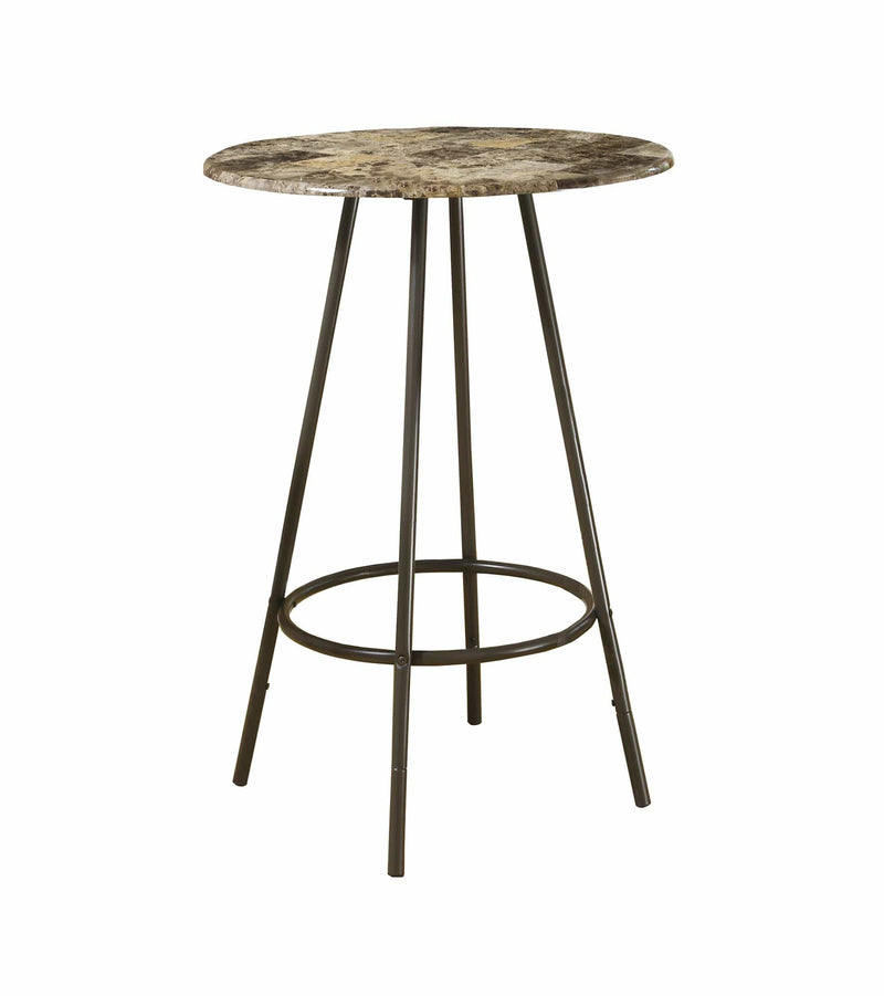 Stools Counter Height Bar Stools - 30" x 30" x 42" Cappuccino, Espresso, Mdf, Metal - Home Bar HomeRoots