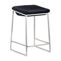 Stools Counter Height Stools - 15.7" X 18" X 25.6" 2 Pcs Dark Gray Polyblend Counter Stool HomeRoots