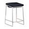Stools Counter Height Stools - 15.7" X 18" X 25.6" 2 Pcs Dark Gray Polyblend Counter Stool HomeRoots