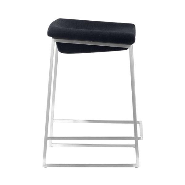 Stools Counter Height Stools - 15.7" X 18" X 25.6" 2 Pcs Dark Gray Polyblend Counter Stool HomeRoots