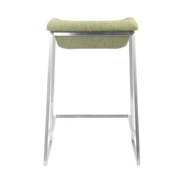 Stools Counter Height Stools - 15.7" X 18" X 25.6" 2 Pcs Green Polyblend Counter Stool HomeRoots