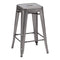 Stools Counter Height Stools - Counter Stool Gunmetal (Set Of 2) - Steel HomeRoots
