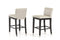 Stools Counter Height Stools - Modern Beige Leatherette Counter Stool HomeRoots