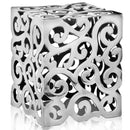 Stools Counter Stools - 12" x 12" x 17 Buffed Paisley, Square - Stool HomeRoots