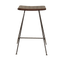 Stools Counter Stools - 17'.2" X 16" X 25" Brown & Black Iron/Leather Counter Stool HomeRoots