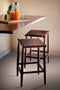 Stools Counter Stools - 17" X 15'.5" X 25'.5" Brown Wood/Leather Counter Stool HomeRoots