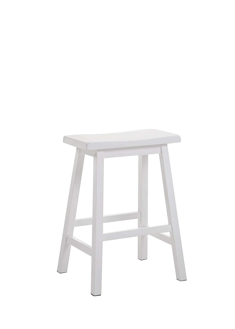Stools Counter Stools - 24" White Counter Height Stool (Set of 2) HomeRoots