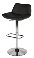 Stools Leather Bar Stools - 20" X 20" X 30"/40" Chocolate Faux Leather Bar Stool HomeRoots