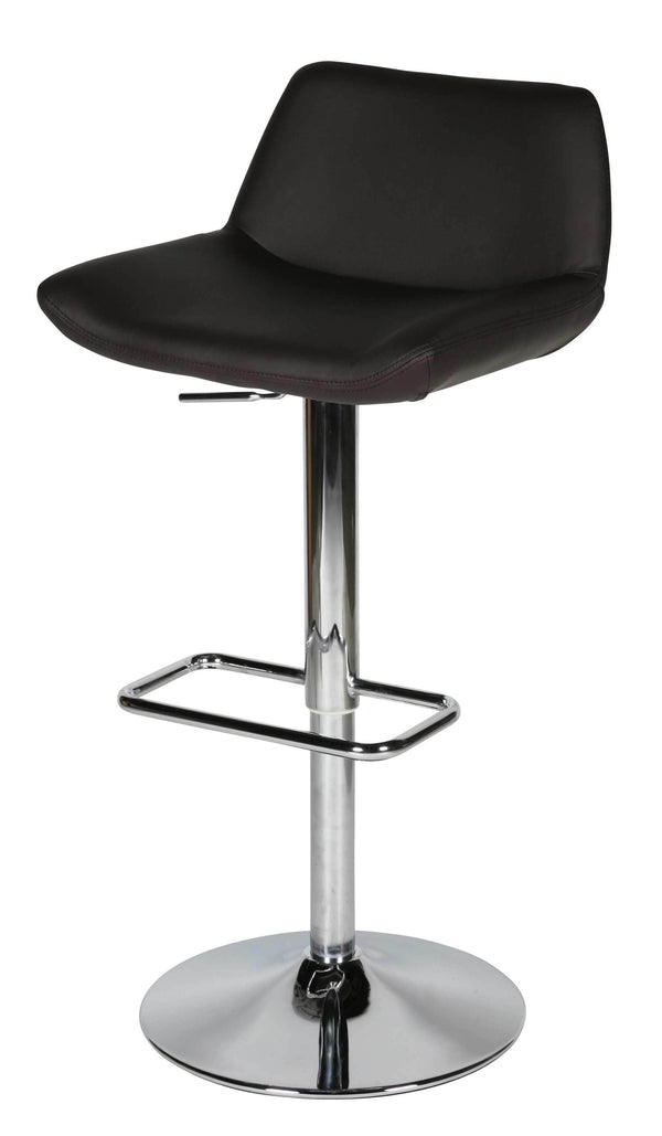 Stools Leather Bar Stools - 20" X 20" X 30"/40" Chocolate Faux Leather Bar Stool HomeRoots