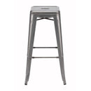 Stools Metal Bar Stools - 17.5" X 17.5" X 29.9" 2 Pcs Gunmetal Barstool HomeRoots