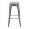 Stools Metal Bar Stools - 17.5" X 17.5" X 29.9" 2 Pcs Gunmetal Barstool HomeRoots
